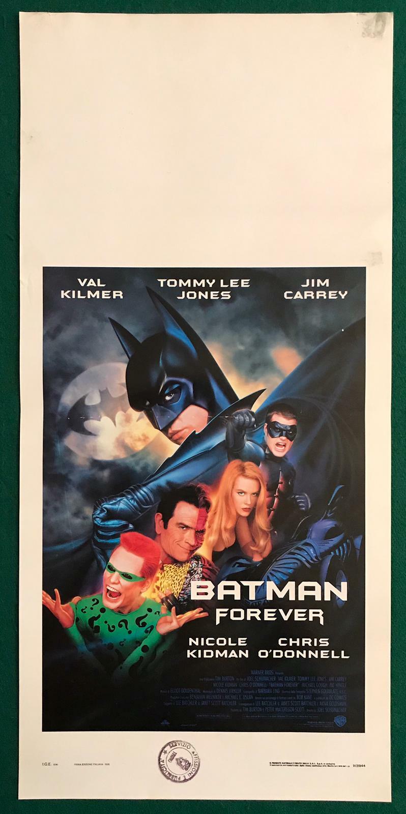 Locandina originale film Batman Forever (1995) - Regia di Joel Schumacher
