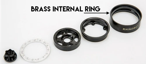 Llanta de rueda Beadlock de latón estrecho de 1,9" de 1/10 radiocontrol para coche sobre orugas SCX10 TRX4 VS4-10 4 un. - Imagen 11 de 14