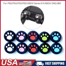 Cat Bear Paws PS2 PS3 PS4 PS5 Xbox Series X/S One 360 Thumb Cap Grip Cover Stick