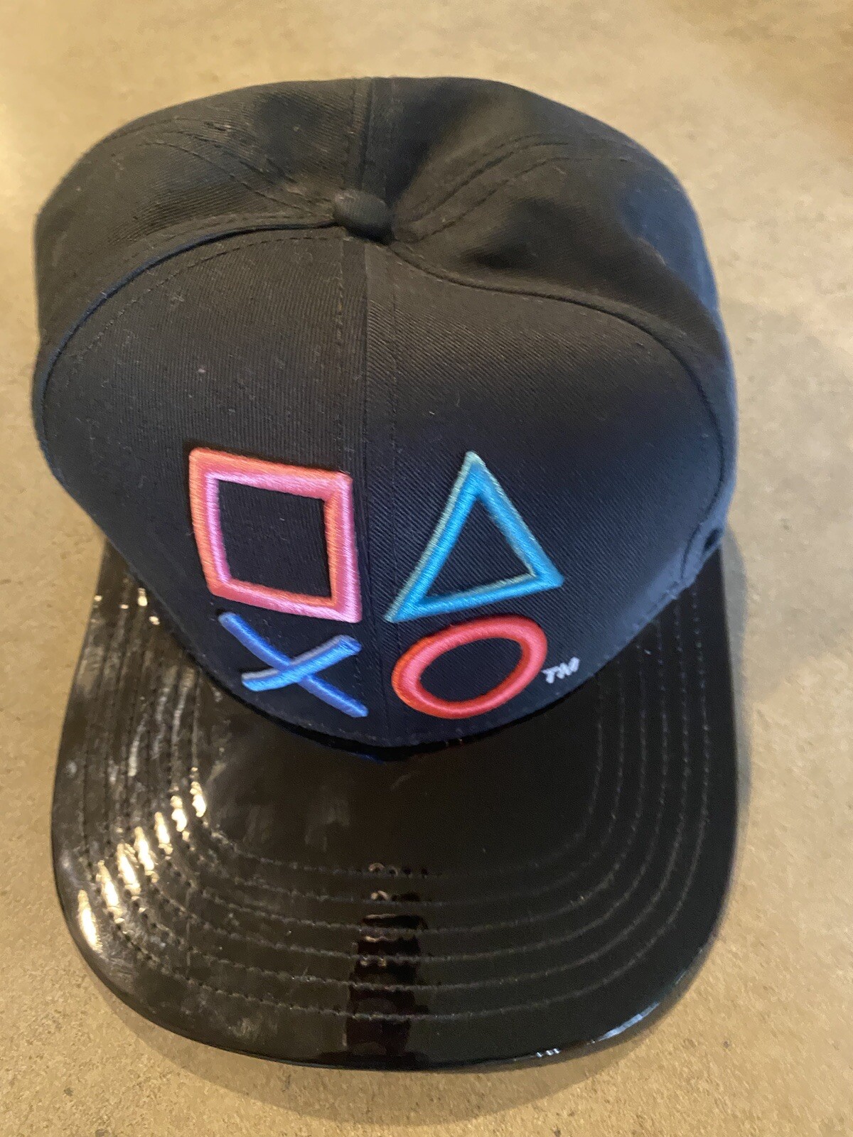 Playstation Controller Button Snapback Hat Faux L… - image 2