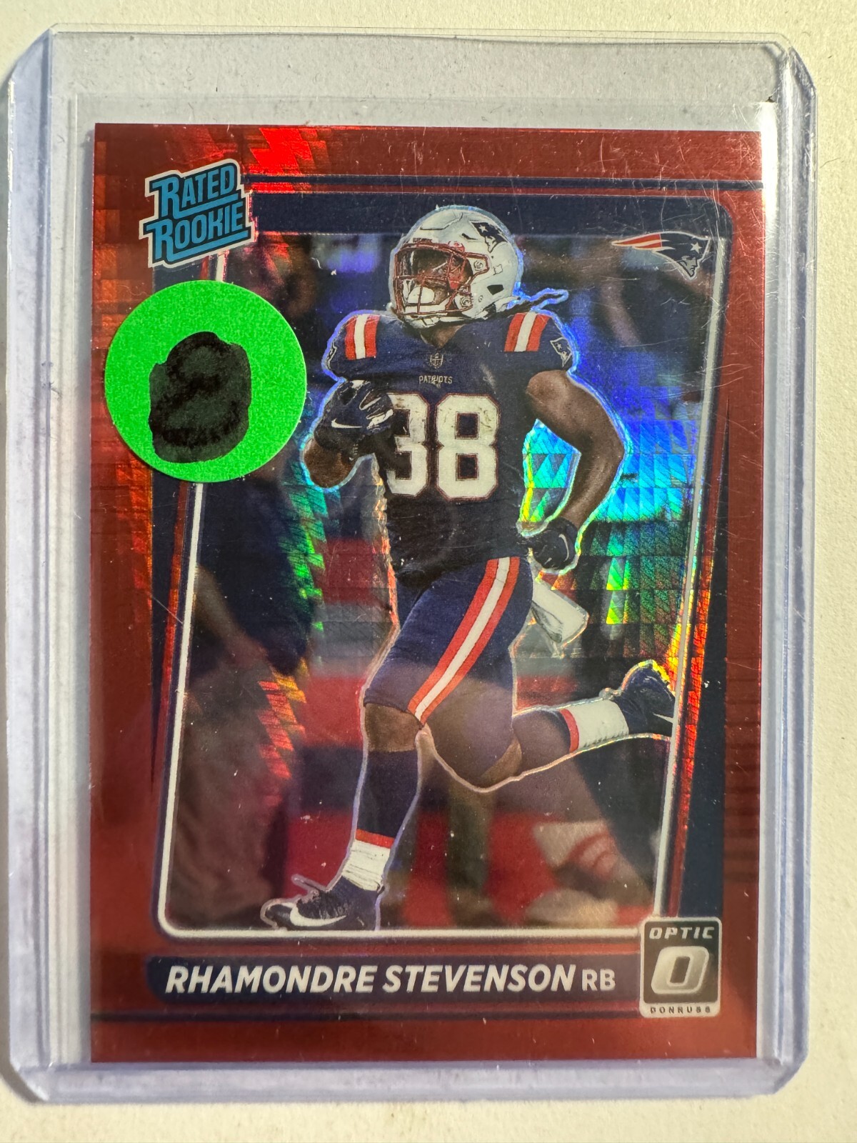 K245,990 - 2021 Donruss Optic Red Hyper #237 Rhamondre Stevenson RR