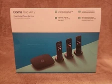 NEW: Ooma Telo Air 2 Wireless Wi-Fi Home Phone Service with 3 Cordless Handsets