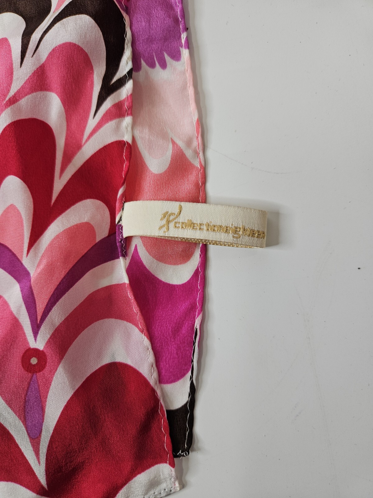 Collection Eighteen 100% Silk Rectangular Floral … - image 2