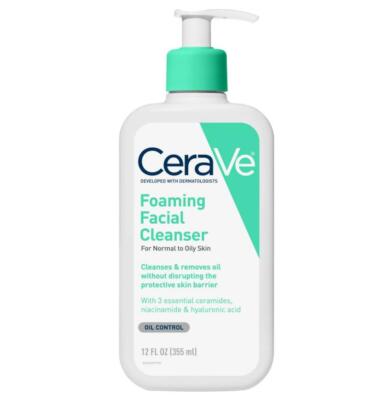 SM CeraVe Foaming Facial Cleanser 12 Oz (3 Pack)