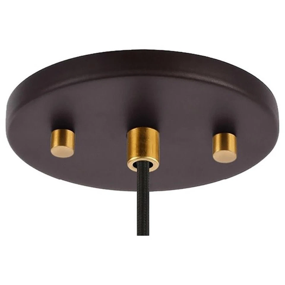 Colgante Woodbridge Lighting Regent Park 1Lt vidrio halógeno G9 en latón/bronce Foto 4 de 4