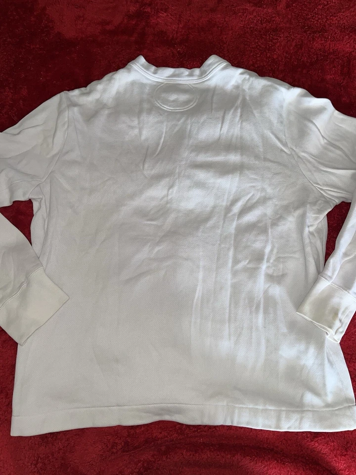 Винтажный Polo Ralph Lauren кардиган свитер теннис белый 2XL XXL от 2004-2009 - Изображение 2 из 4