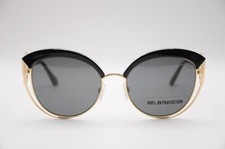 ROBERTO CAVALLI MONTEMIGNAIO 1086 01A CAT EYE SUNGLASSES BLK/GOLD 55-19-140 NEW