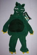 OLD NAVY GREEN DRAGON COSTUME 12 18 24 mo 2 pc Warm Fleece Halloween