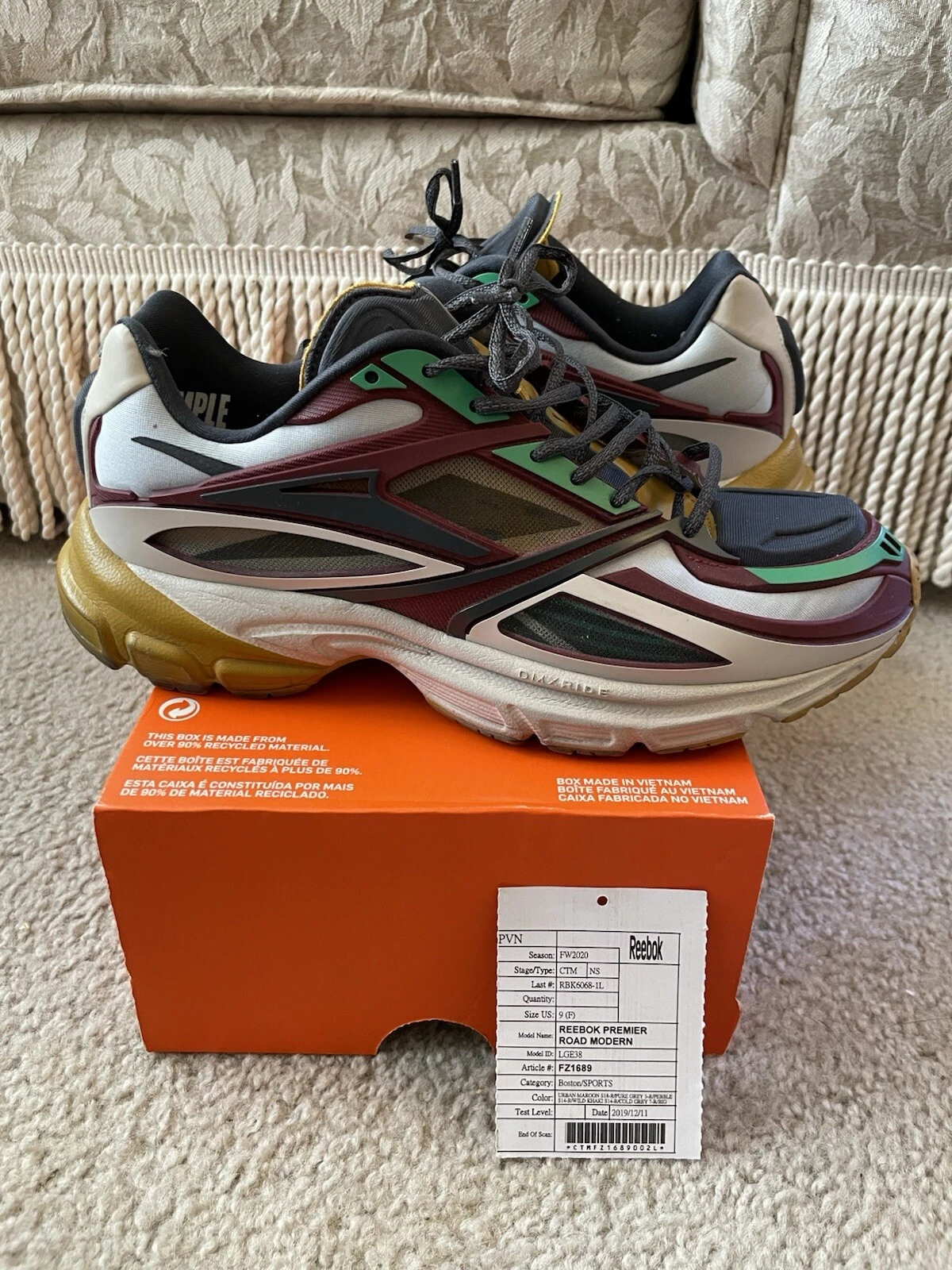 Reebok Premiere Road campione moderno taglia 9