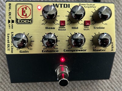 Eden WTDI World Tour Bass-Vorverstärker Vorverstärker Direct Box DI EQ Effektpedal 