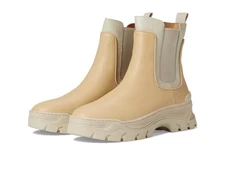 Greats The Hewes Boots Women's 6 Sand Leather Round Toe Pull On Chelsea JOBB307