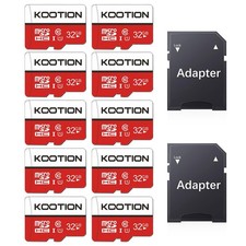 32GB Micro SD Cards 10-Pack, UHS-1 TF Flash Memory Card, U1, Class 10 microSD...