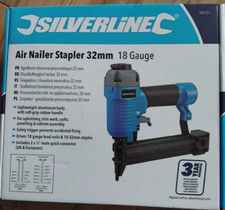 Silverline Air Nailer Stapler gun 32mm 18 Gauge