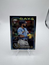 JUNIOR CAMINERO 2024 TOPPS CHROME UPDATE ROOKIE DEBUT REFRACTOR RC USC193 Rays