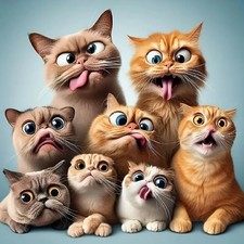 Cat Diamond Painting Kits for Adults, Cat Diamond Art Kits for Beginners, 5D DIY
