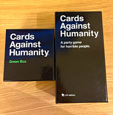 Cards Against Humanity UK Edition Card Game with Green Box Expansion