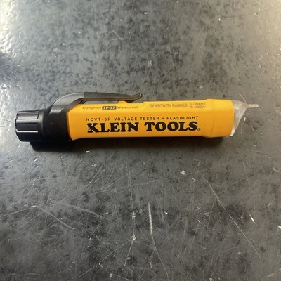 Klein NCVT-3P Dual Range Non-Contact Voltage Tester w/Flashlight, 12-1000V