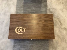 Hand Crafted light Colt Solid wood Storage boxes, gun case, display box. Walnut