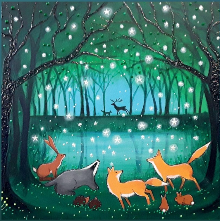 Woodland Themed Greeting Card - The Magic Pool - Sale For Our Animal Charity