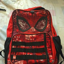 Zaino Spider-Man borsa scritta su etichetta nome usato condizioni