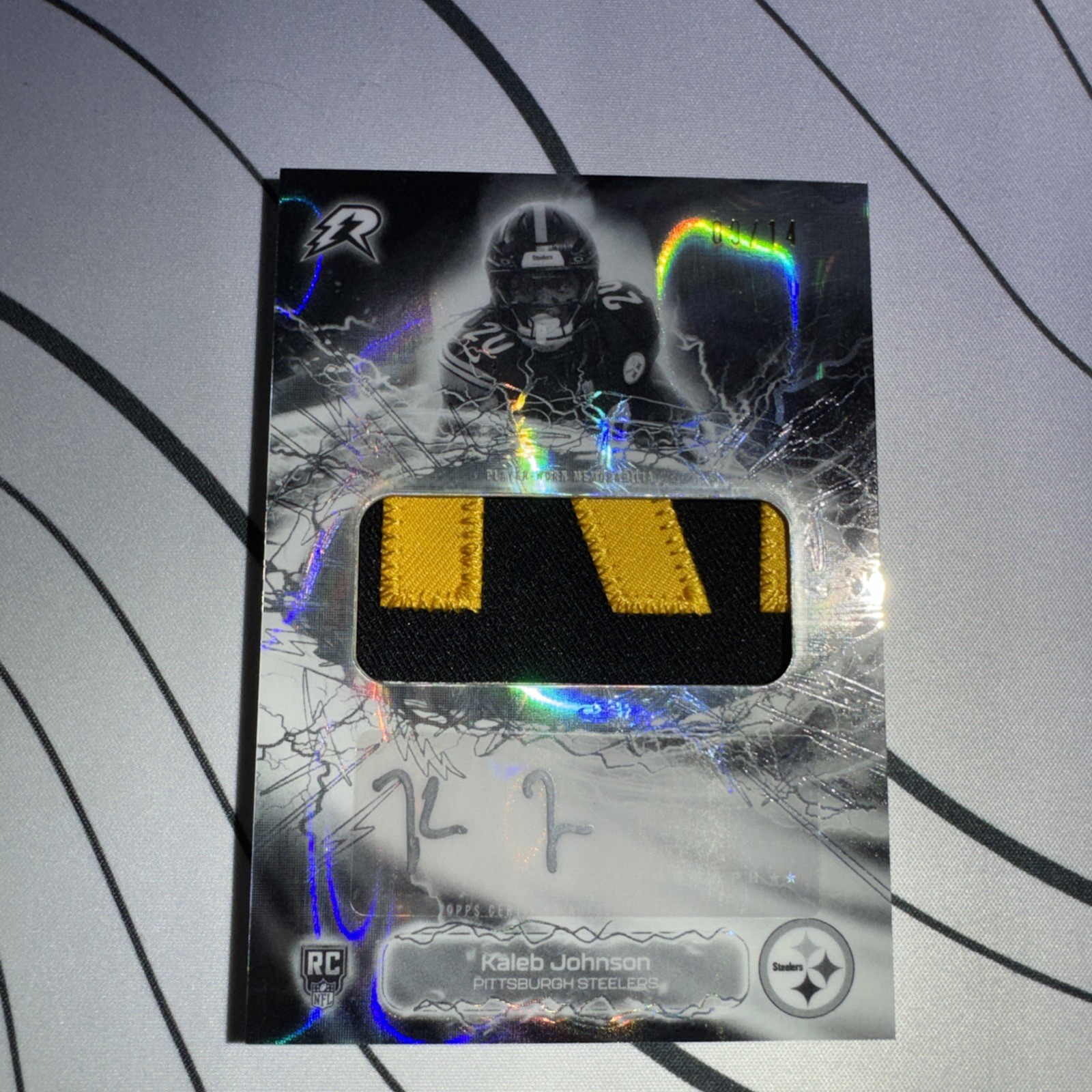 2025 Topps Resurgence Kaleb Johnson RPA Radial rookies /14 RRA-KJ