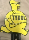 Tydol Advertising Sign Yellow Black Gas & Oil Theme Vintage Style Collectible