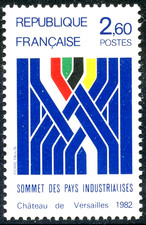TIMBRE FRANCE 1982 N° 2214 ** SOMMET DES PAYS INDUSTRIALISES (pl)