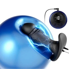 Shock E-Stim Plug Torpedo Therapy Male Expander Enhancer BDSM Set US