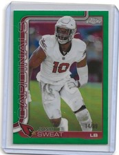 Josh Sweat 2025 Nfl Topps Chrome Green /99 card