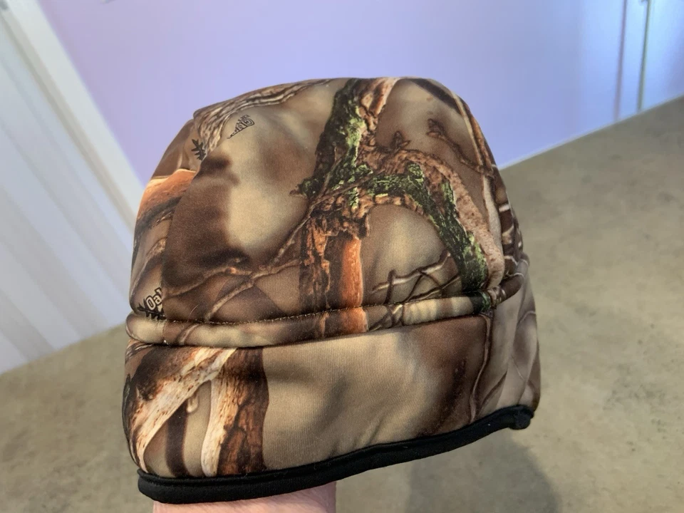 Huntworth Mossy Oak Camo Orange Reversable Winter Beanie w Ear Flaps Sz L/XL - Image 3 of 4