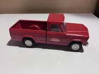 Vintage 1960's Tonka Red Jeep Pickup Pick-Up 9” Pressed Steel Truck