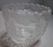 Crystal Glass "Original Walther Glas" Candle Holder Winter Christmas Germany