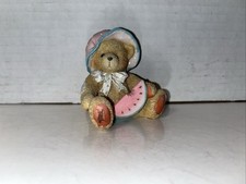 Vintage 1993 Cherished Teddies JULY Bear Figurine 914819 2.5  