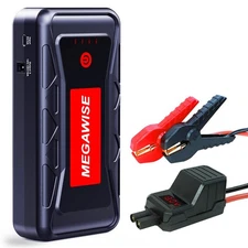 MEGAWISE 2500A Peak 21800mAh Car Battery Jump Starter (up to 8.0L Gas/6.5L Di...
