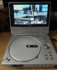 LG 7" Portable DVD / CD Player Silver Widescreen Portable Travel - LGDVP7772