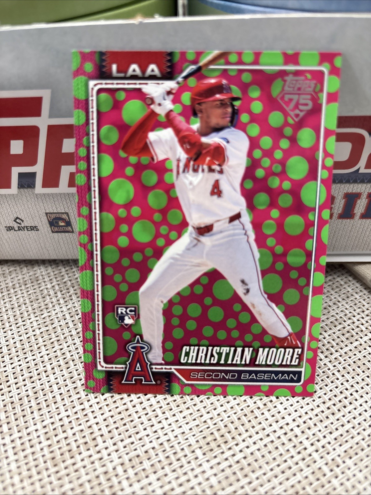2026 Topps Series 1 ~ Christian Moore  #147 RC ~ Easter Polka Dots ~ Angels