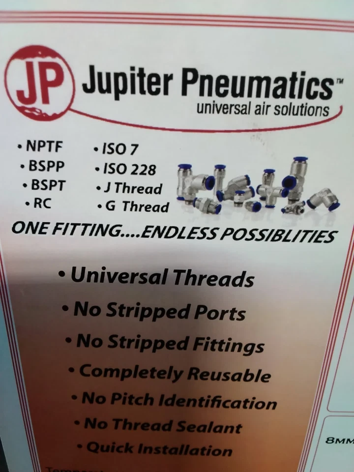 Jupiter Pneumatics Universal Kit 52 Pieces 2555609069JP ETC. G107 - Image 4 of 4