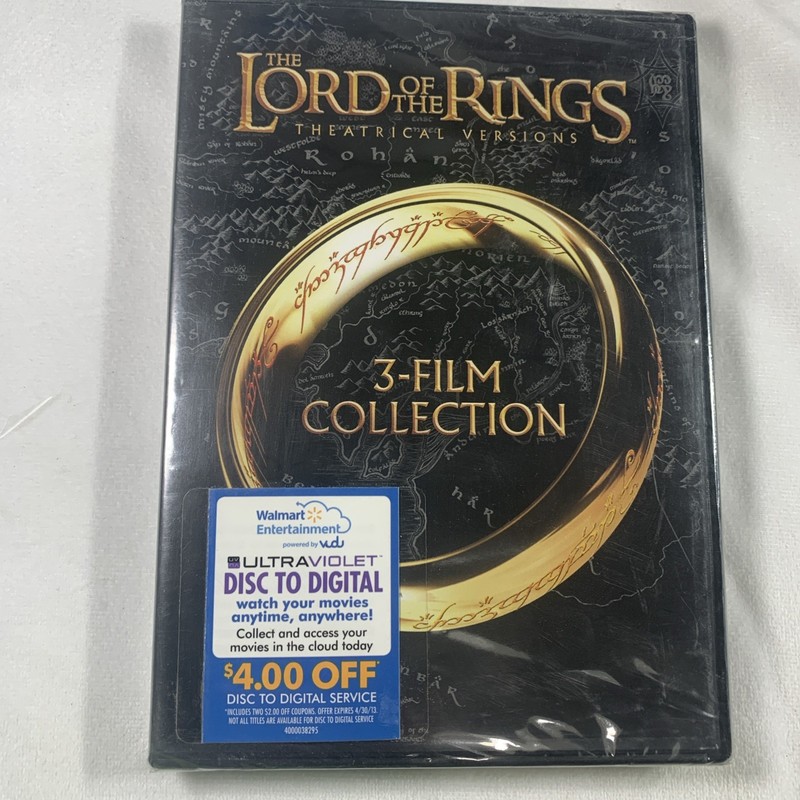 The Lord Of The Rings 3 Film Collection Trilogy Theatrical Versions - NEW Sealed