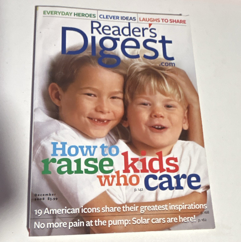 Reader's Digest December 2008 How to Raise Kids Who Care Illustrated English