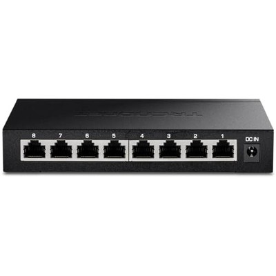 TRENDnet 8-Port Unmanaged 2.5G Gaming Switch, TEG-S380, 8 x 2.5GBASE-T Ports,...