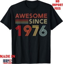 Awesome 50th Birthday Decorations Men 50yr 1976 T-Shirt, Adult Kid Tees