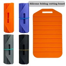 Folding Cutting Board Anti-Slip Kitchen Chopping Mat Portable Silicone Cut Board