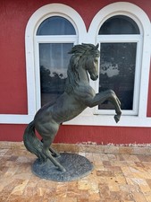 Bronze Large Rearing Horse Sculpture Collectible Figurine Statue Decor Art