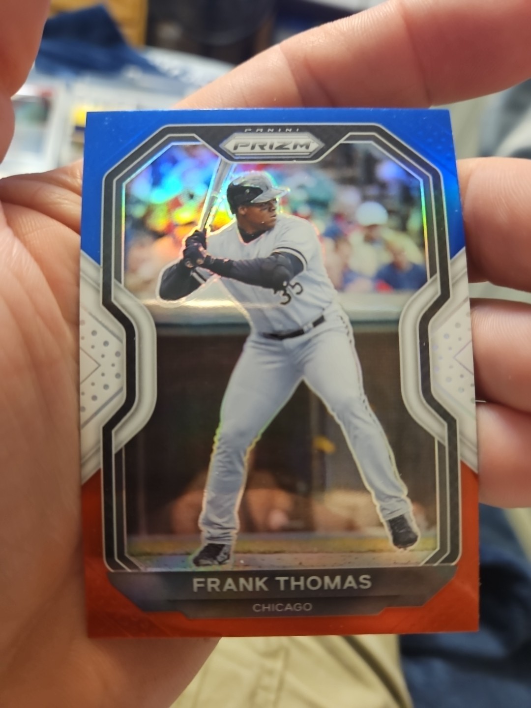 2021 Panini Prizm Red/White/Blue Prizm Frank Thomas #13 *B*