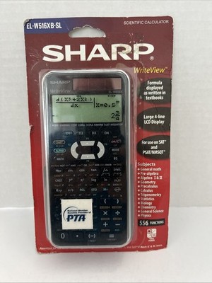 NEW Sharp EL-W516XB-SL Scientific Calculator 4-LINE 556 Functions