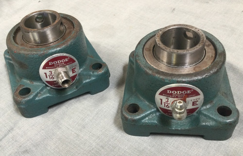 Dodge Reliance Electric Flange Mount Timken Bearing 1-3/16 Type E - Lot Of 2