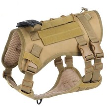 Adjustable Tactical Dog Harness No Pull Heavy Duty Training Vest Handle Large