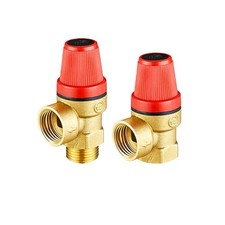 Brass Safety Valve with Drain Relief for Solar Water Heater 12 Inch and 34 Inch