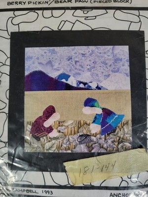 Berry Pickin' Bear Paw (Pieced Block) Fabric Kit Kuspuk Kate Parka Pete Alaska