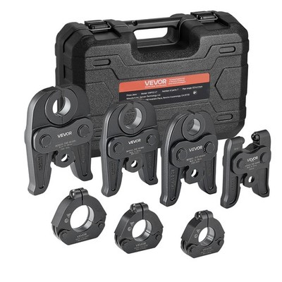 VEVOR 7PCS MegaPress Pressing Kit 1/2'' to 2'' for Standard Press Tools with Case